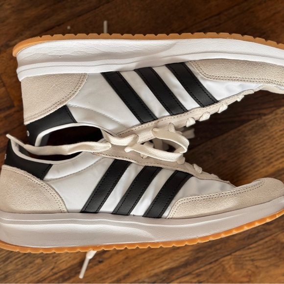 Adidas Women's Cream and Black Sneakers - Picture 6 of 6